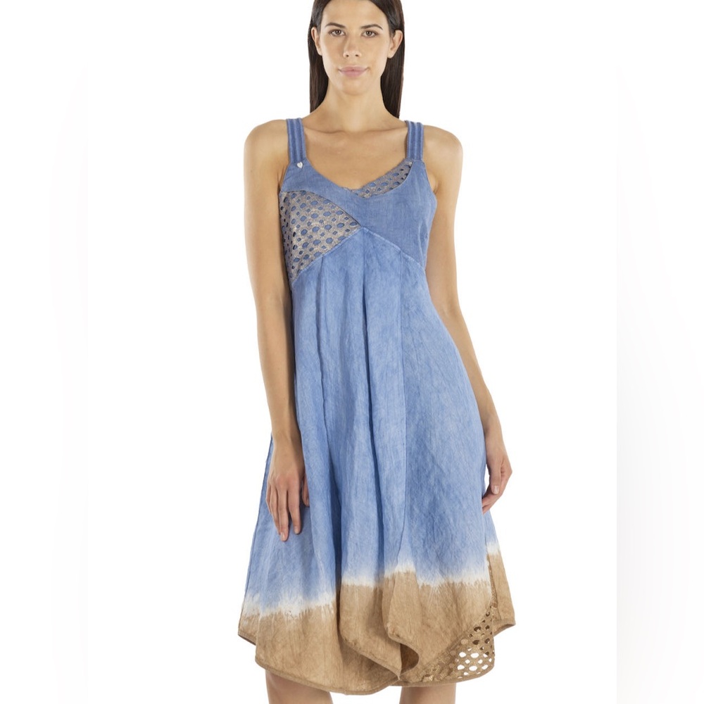 Elisa Cavaletti 100% Linen Dress